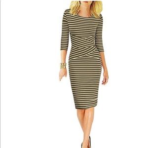 Army green and white women’s dress! Brand new!